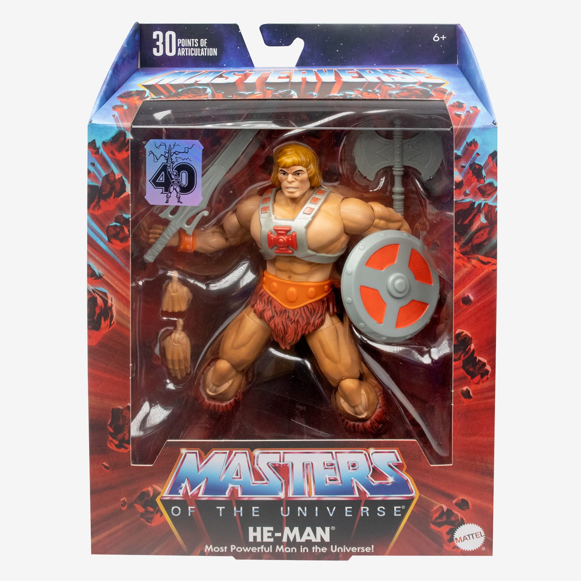 Masters of the Universe Masterverse He-Man 40th Anniversary Action Figure - Mô hình Figure Mattel - Hình ảnh bổ sung 4