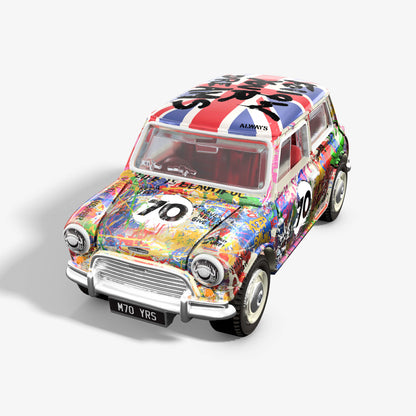 Matchbox x Mr Brainwash 1964 Austin Mini Cooper S Mô Hình Xe Die-cast Nghệ Thuật Matchbox - Hình ảnh bổ sung 4