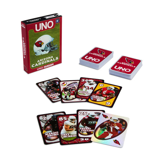 UNO Fandom NFL Arizona Cardinals Game Deck - Bộ Bài Board Game Thể Thao Mattel JDK01 - Hình ảnh sản phẩm