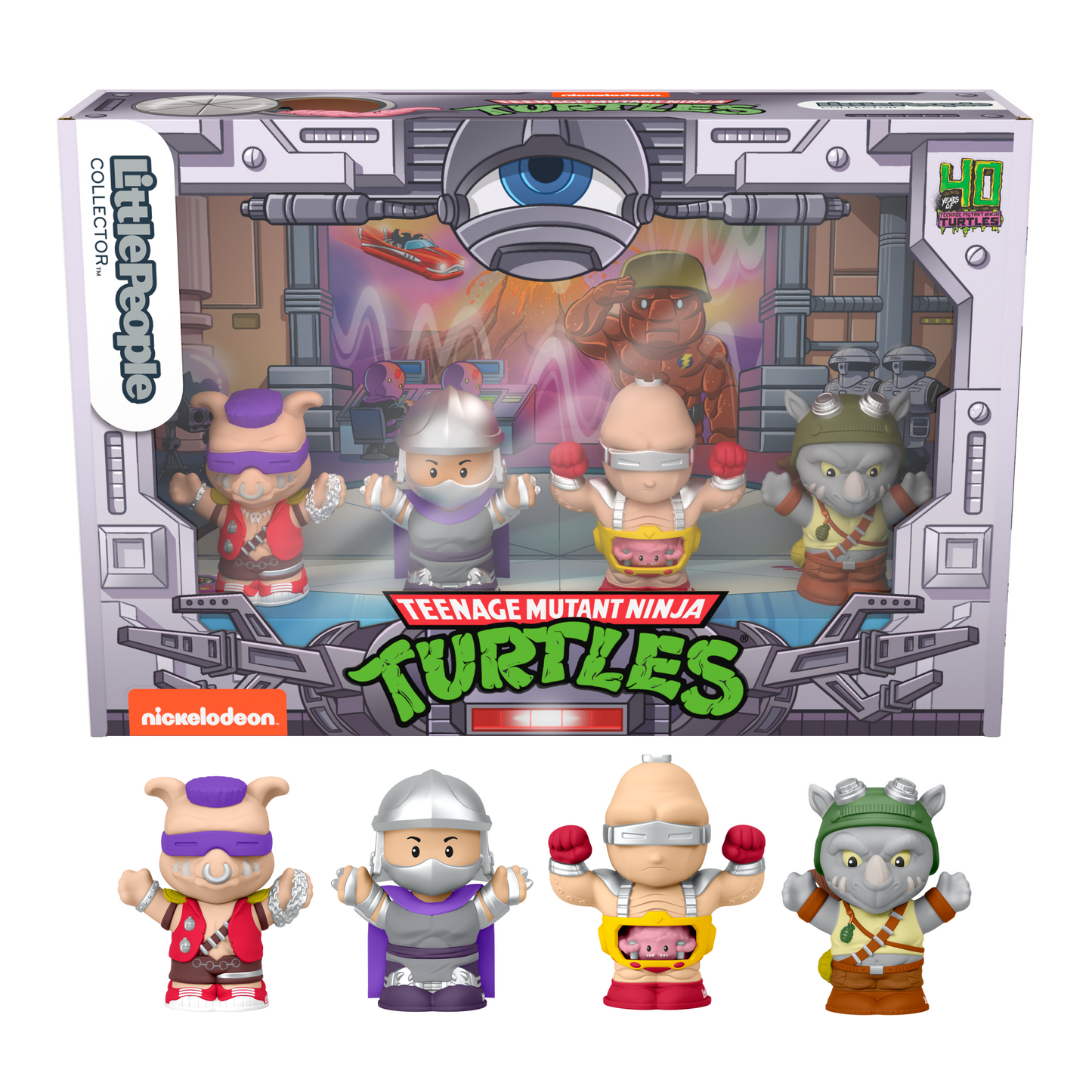 Little People Collector Teenage Mutant Ninja Turtles: Villains Special Edition Set - Bộ 4 Mô Hình Nhân Vật Phản Diện Ninja Rùa - Mattel HVG60 - Hình ảnh sản phẩm