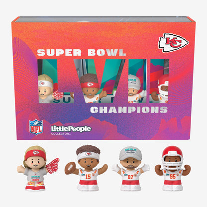 Little People Collector Super Bowl LVII Champions Set Kansas City Chiefs - Bộ Mô Hình Figure NFL - Mattel - Hình ảnh sản phẩm
