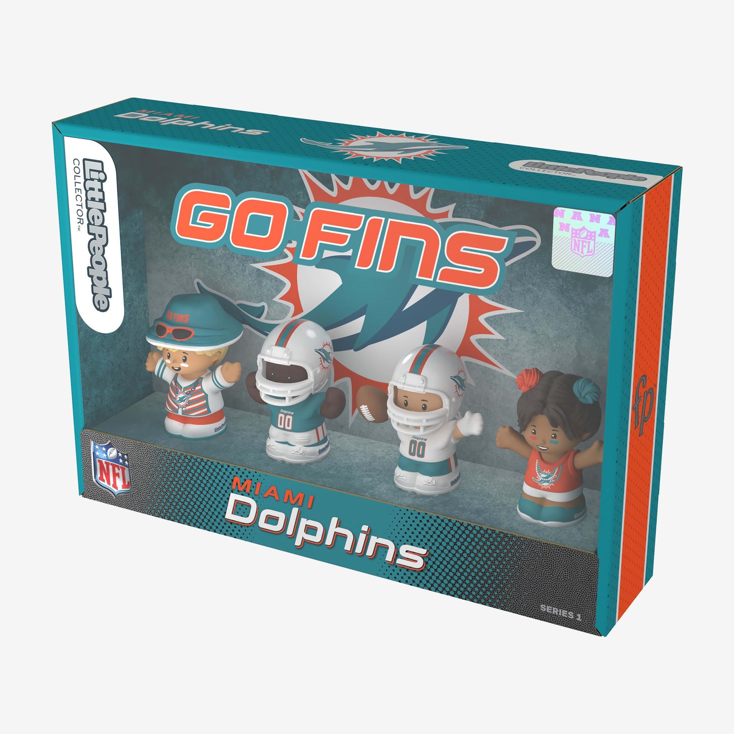 Little People Collector x NFL Miami Dolphins Set - Bộ Mô Hình Nhân Vật Sưu Tầm - Mattel Little People Collector - ảnh 3 - Fig