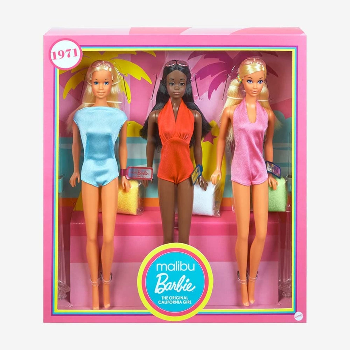 Malibu Barbie Gift Set - Bộ Búp Bê Sưu Tầm Kỷ Niệm 50 Năm Mattel GTJ86 - Hình ảnh bổ sung 9
