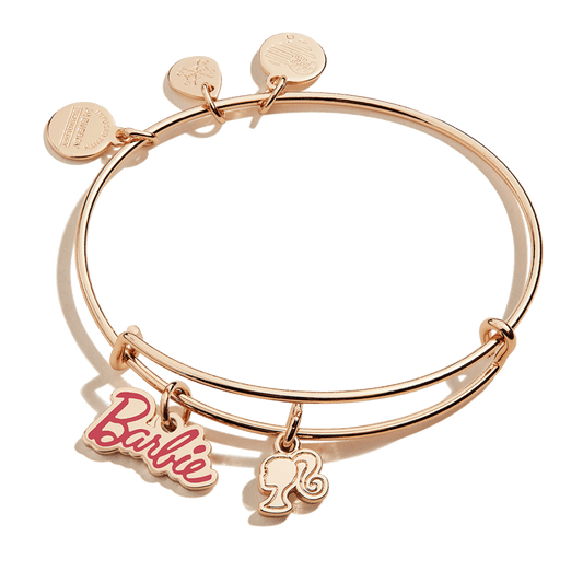 Alex and Ani Barbie Duo Charm Bangle - Vòng Tay Mạ Vàng Hồng Cao Cấp Alex and Ani - Hình ảnh sản phẩm
