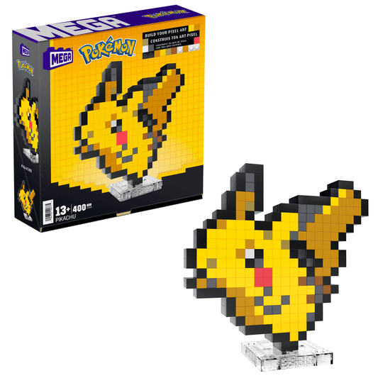 Pokémon Pikachu Building Set - Bộ Lắp Ráp Mô Hình Pixel Art MEGA HTH74