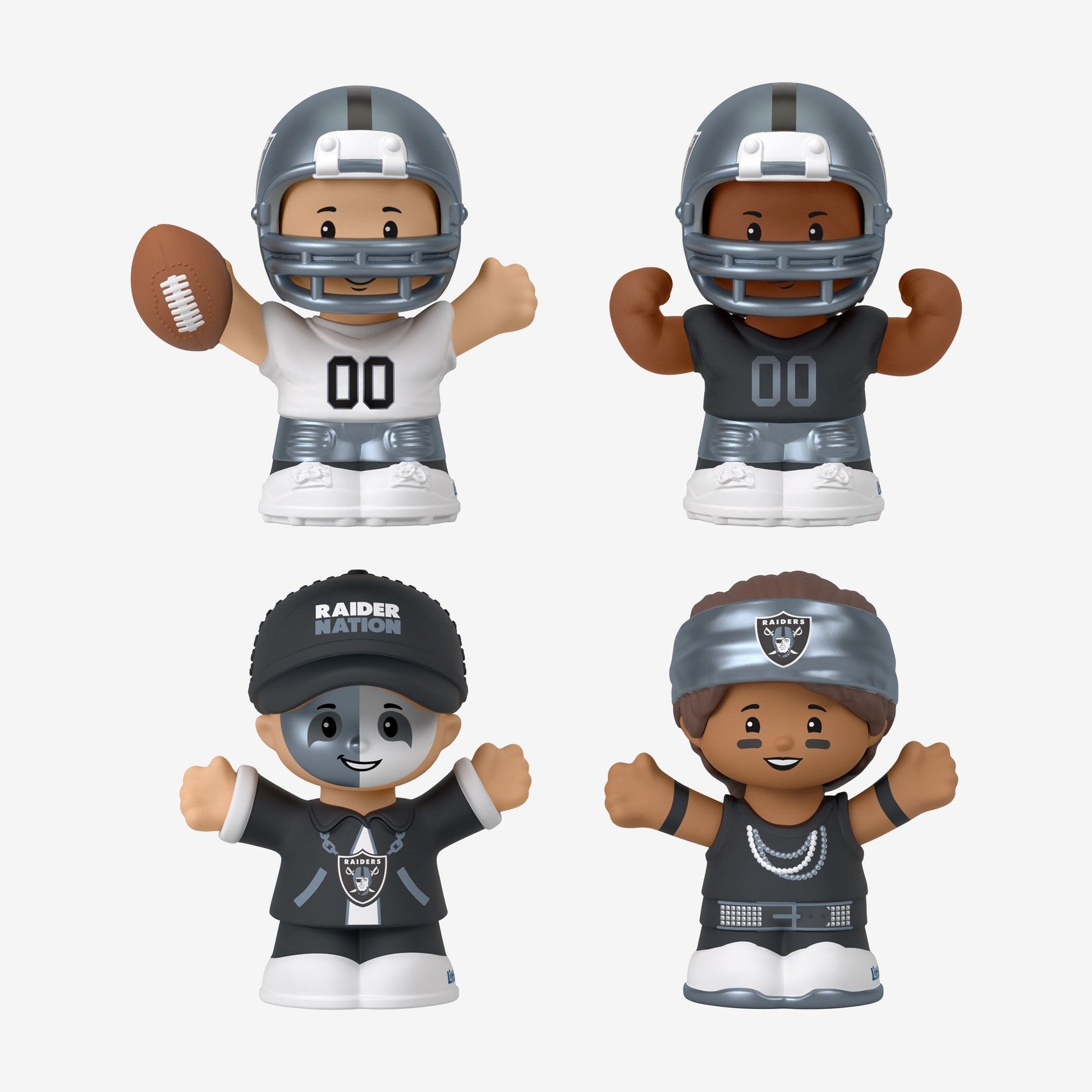 Little People Collector x NFL Las Vegas Raiders Set - Bộ Mô Hình Cầu Thủ & Cổ Động Viên NFL Mattel Fisher-Price - Hình ảnh bổ sung 4