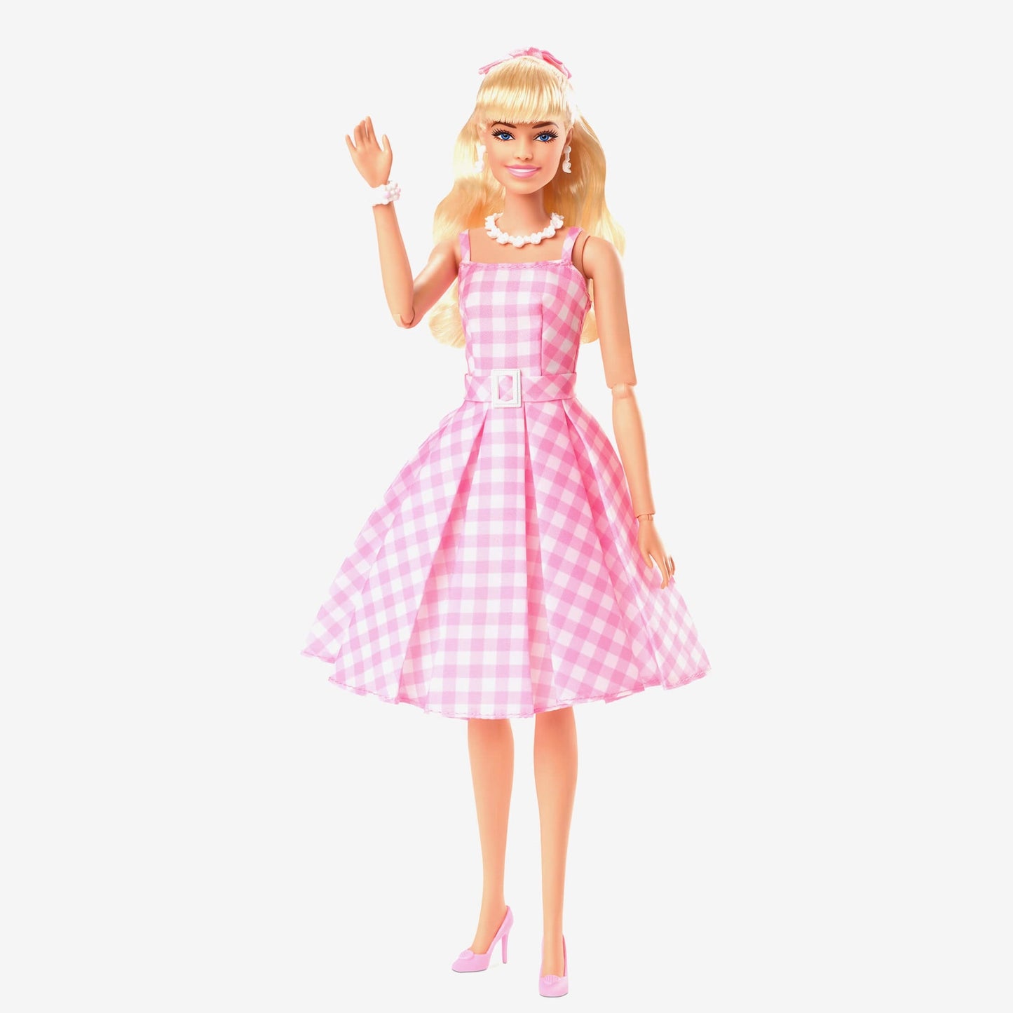 Barbie in Pink Gingham Dress – Barbie The Movie Búp Bê Sưu Tầm Chính Hãng Mattel HPJ96 - Hình ảnh sản phẩm