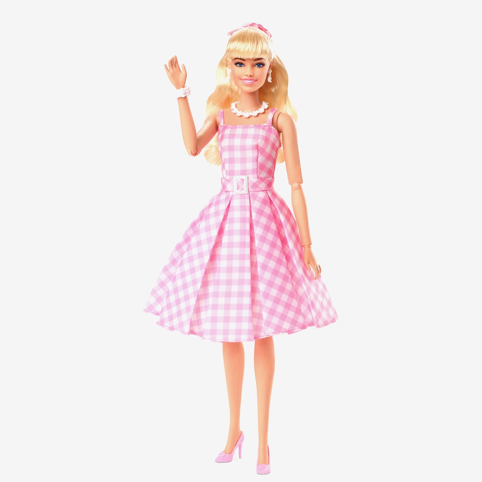 Barbie in Pink Gingham Dress – Barbie The Movie Búp Bê Sưu Tầm Chính Hãng Mattel HPJ96 - Hình ảnh sản phẩm