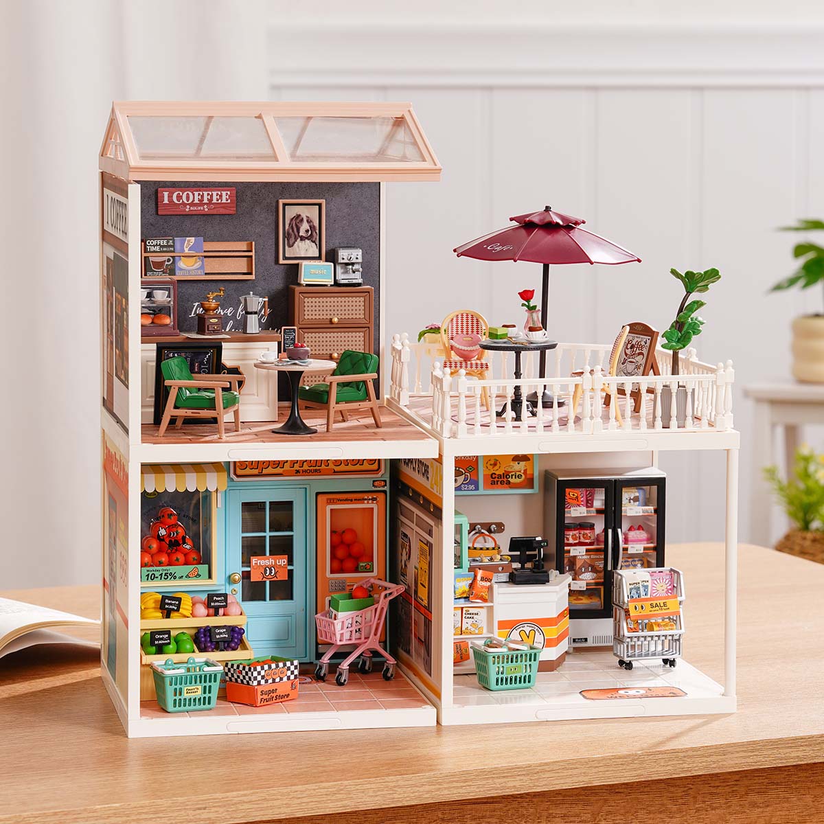 Rolife Super Creator Series - 3 in 1 L Shape - Mô hình nhà gỗ DIY tí hon - Rolife