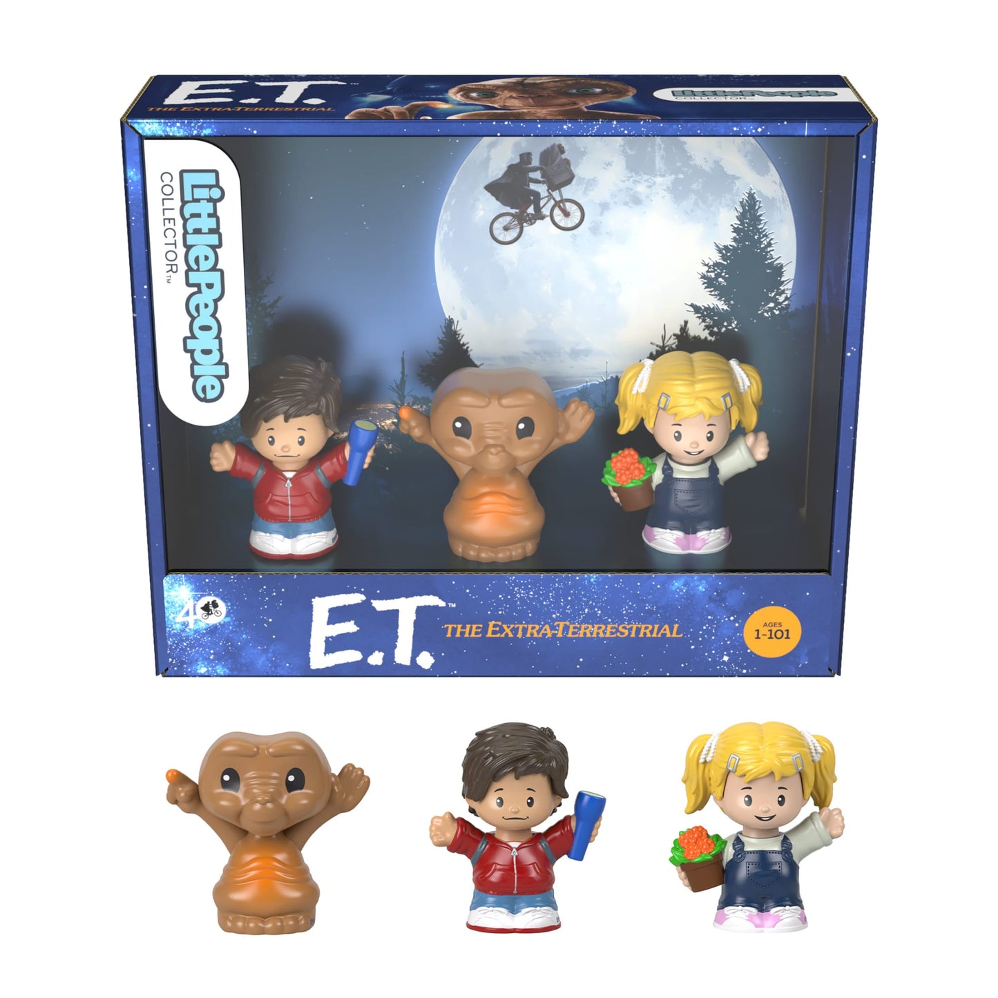 Little People Collector E.T. The Extra-Terrestrial Figure Set - Bộ Mô Hình Nhân Vật Sưu Tầm - Mattel HGJ89 - Hình ảnh sản phẩm
