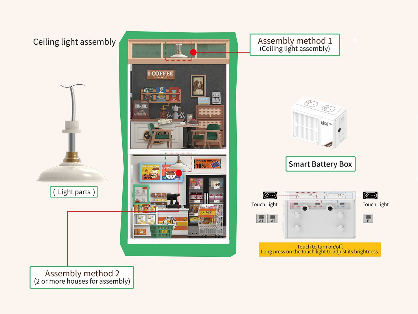 Rolife Super Creator - Super Store Series - Mô hình nhà gỗ tí hon DIY - Rolife