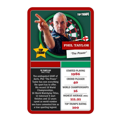 Top 30 Darts Greats Top Trumps Limited Edition Card Game Gift Set - Bộ Quà Tặng Thẻ Bài & Phi Tiêu Cao Cấp - Winning Moves Wi