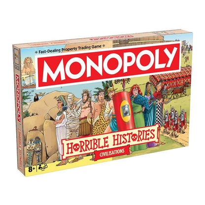 Horrible Histories Ancient Civilisations Monopoly Board Game - Board Game Cờ Tỷ Phú Lịch Sử - Winning Moves - Hình ảnh sản phẩm