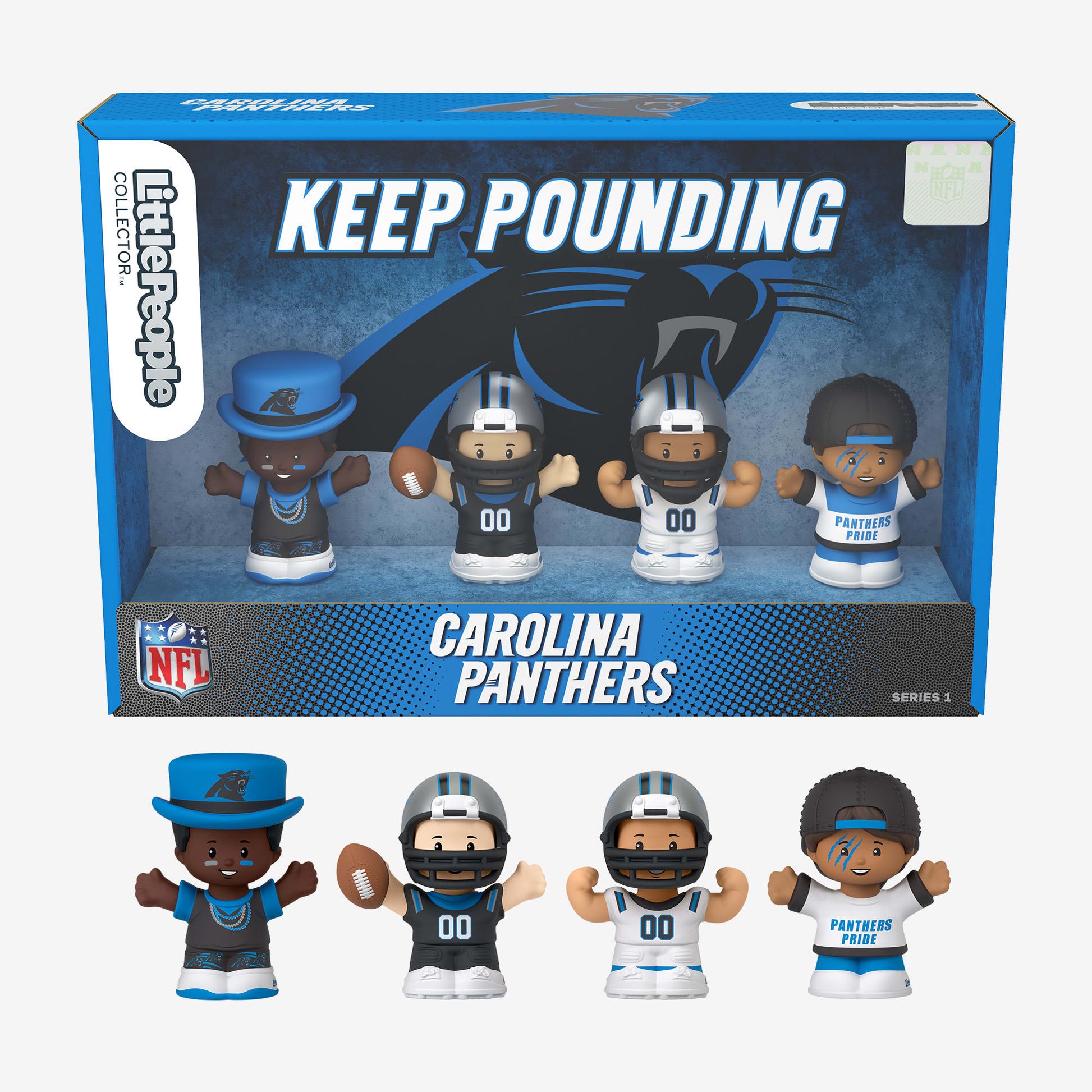 Little People Collector x NFL Carolina Panthers Set - Bộ Nhân Vật Sưu Tập NFL - Mattel - Góc nhìn khác 3