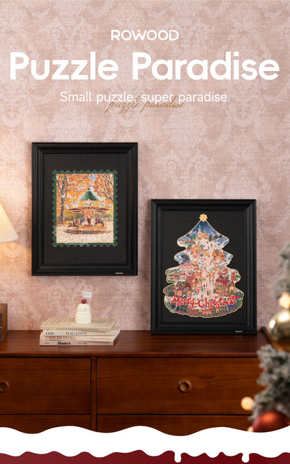 Rowood Christmas Town Wooden Jigsaw Puzzle TA007 - Xếp hình gỗ 3D trí tuệ - Rolife