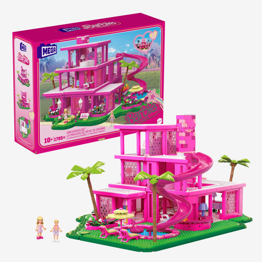 MEGA Barbie The Movie Replica DreamHouse Building Kit - Bộ Lắp Ráp Mô Hình Ngôi Nhà Mơ Ước Barbie - Mattel HPH26