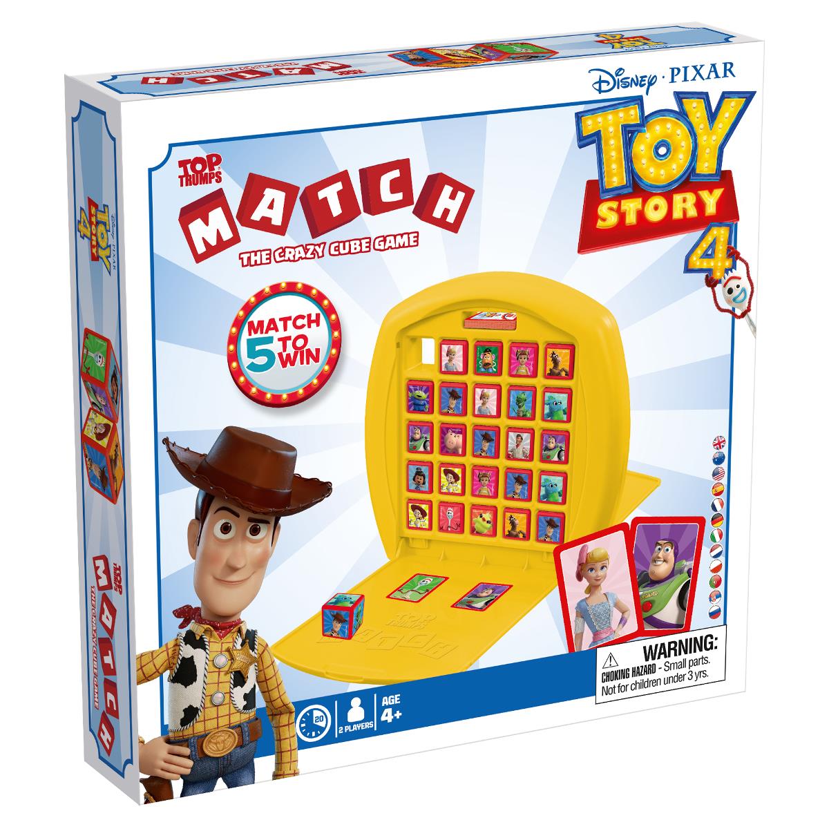 Toy Story 4 Top Trumps Match - The Crazy Cube Game - Trò chơi xếp hình khối trí tuệ - Winning Moves - Hình ảnh sản phẩm
