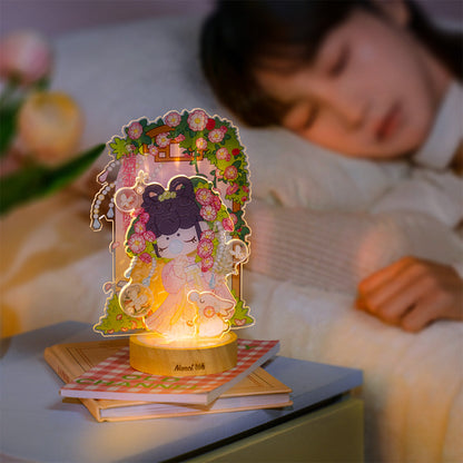 Rolife Acrylic Puzzle Night Light - Butterfly Lingering PTY001 - Đèn Ngủ Mica Lắp Ghép - Rolife