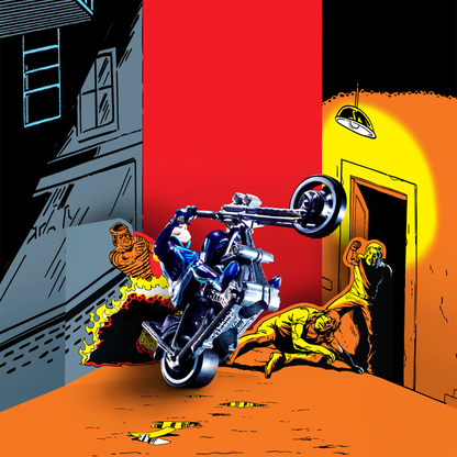 Hot Wheels MARVEL Ghost Rider Motorcycle & Figure Collectible - Mô hình Xe Mô tô và Nhân vật Sưu tầm - Mattel Mattel - ảnh 2 
