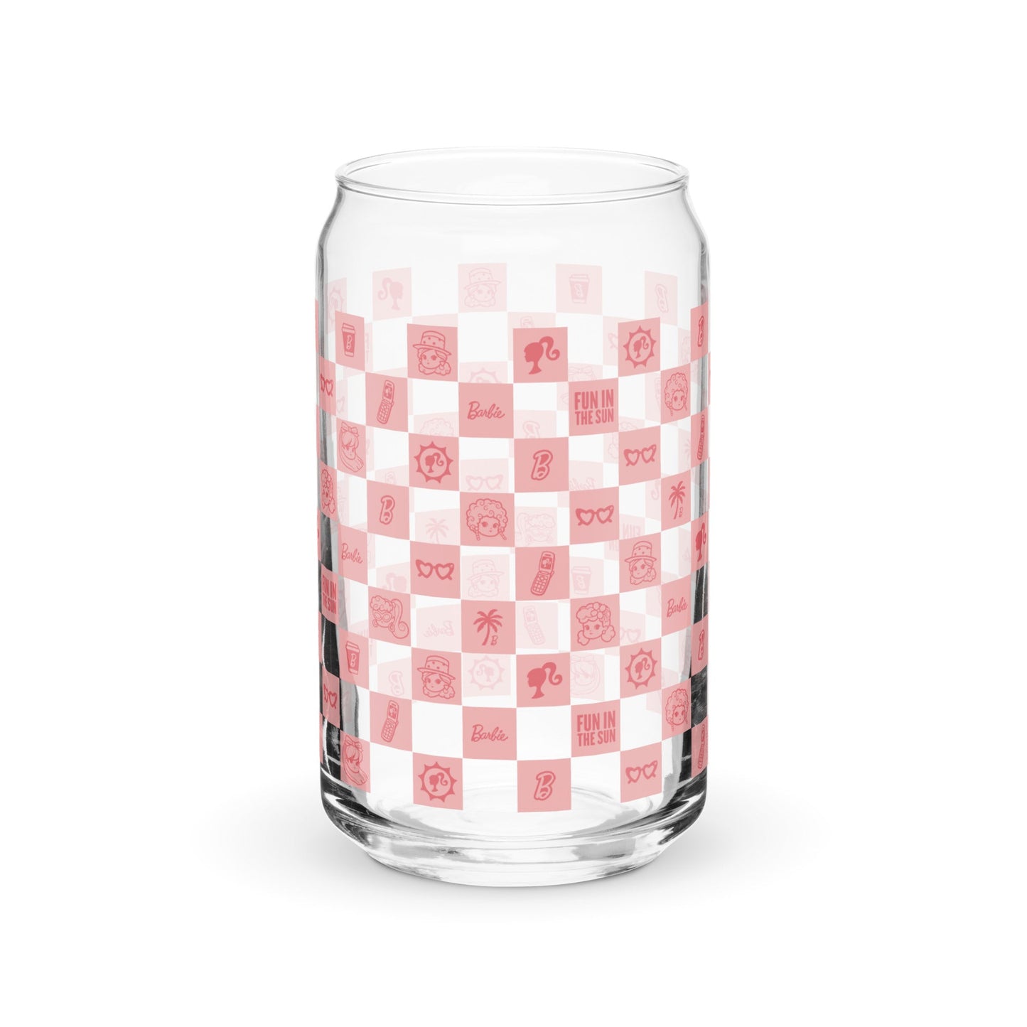 Barbie Checkerboard Icons Cutie Clear Glass
