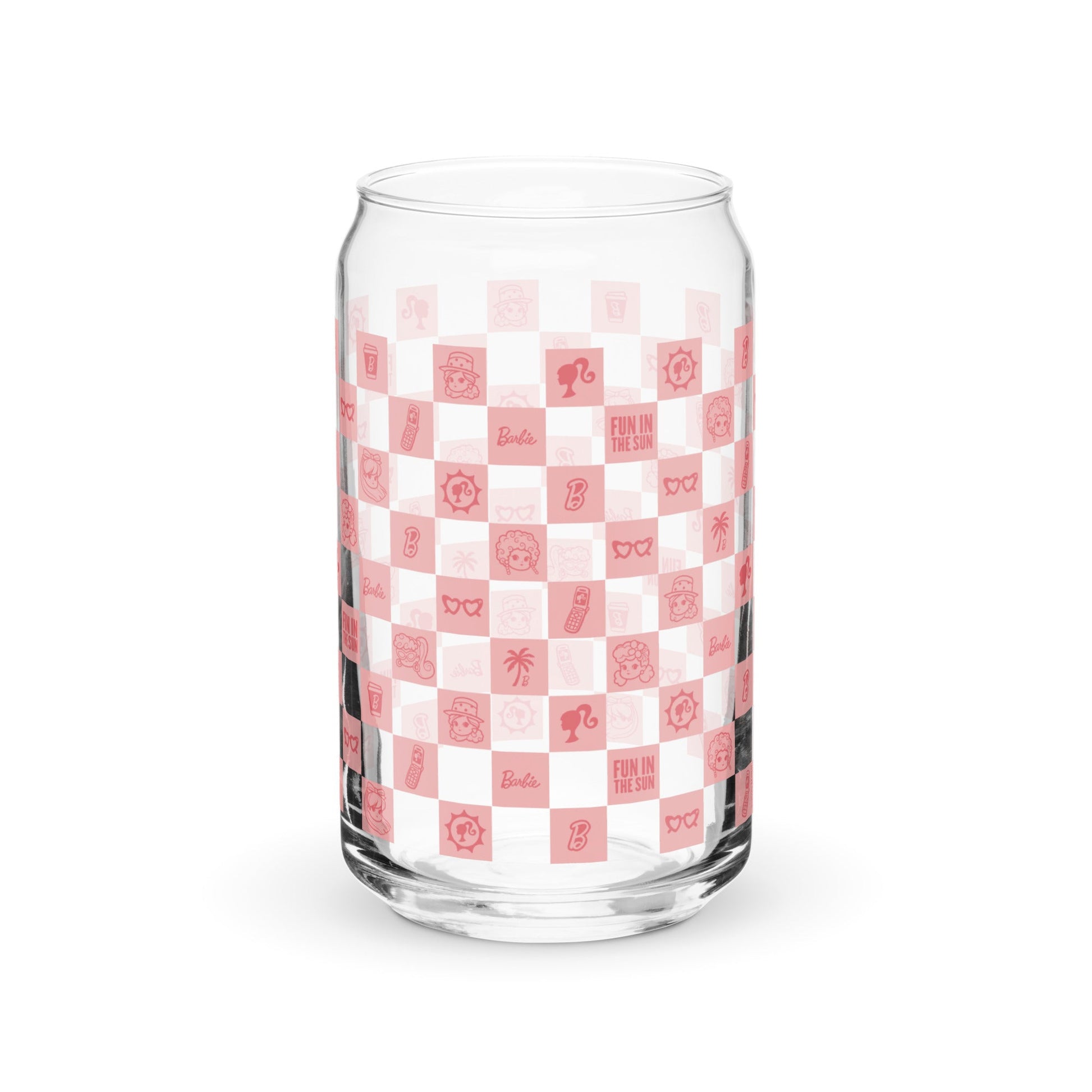 Barbie Checkerboard Icons Cutie Clear Glass