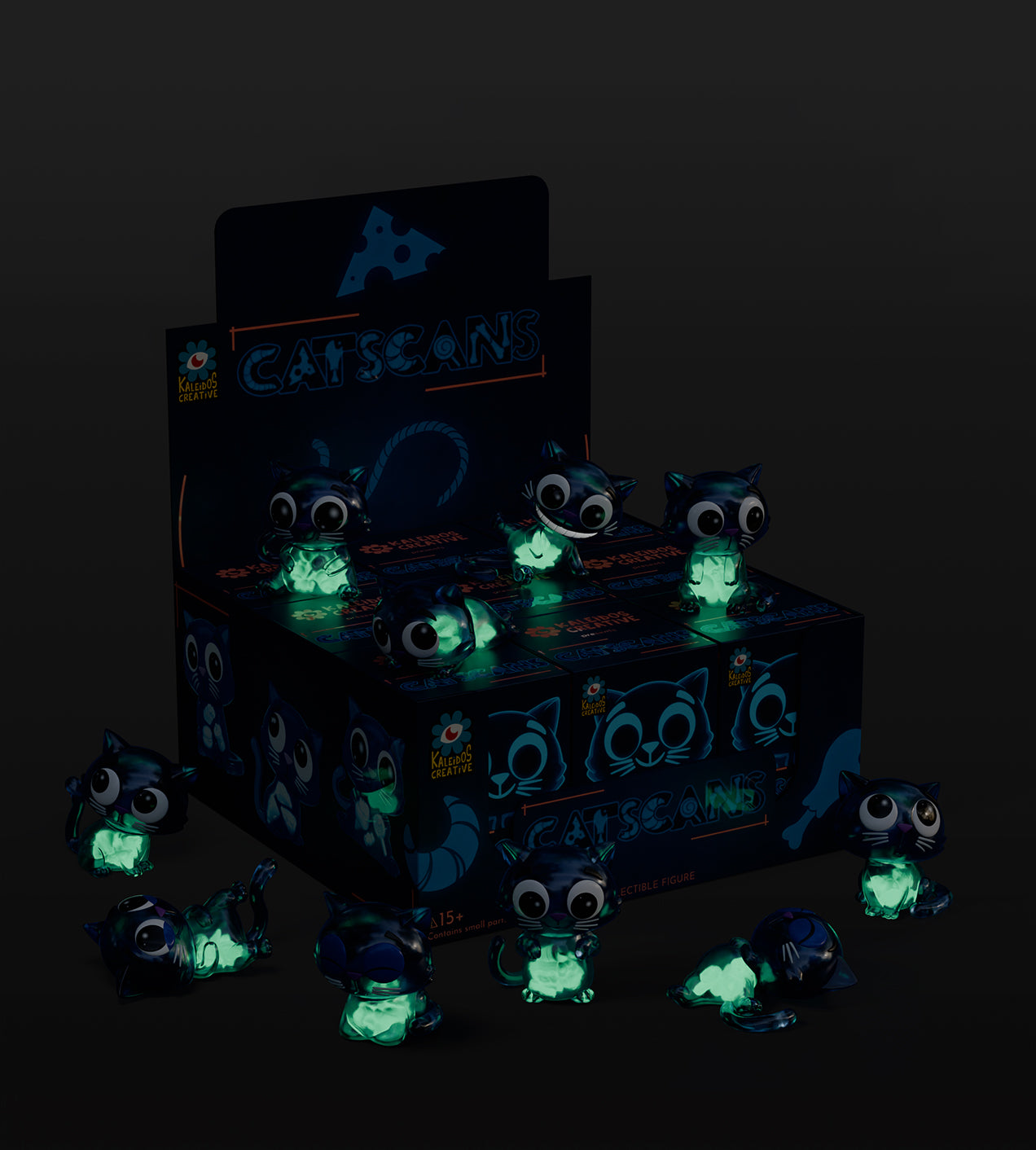 Catscans S1 - Mô Hình Blind Box Mèo Nghệ Thuật - Kaleidos Creative - Hình ảnh chi tiết 2