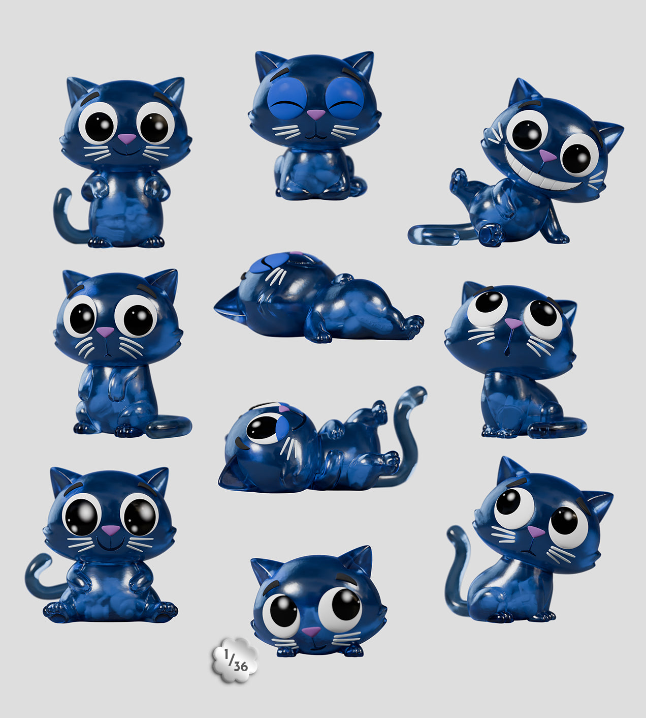 Catscans S1 - Mô Hình Blind Box Mèo Nghệ Thuật - Kaleidos Creative - Góc nhìn khác 3