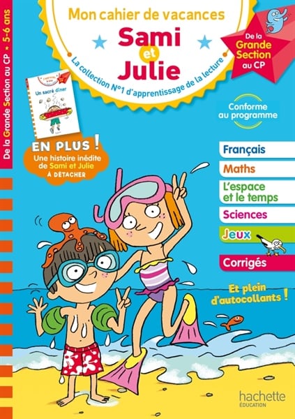 Sami Et Julie - De La Grande Section Au Cp - Cahier De Vacances 2023