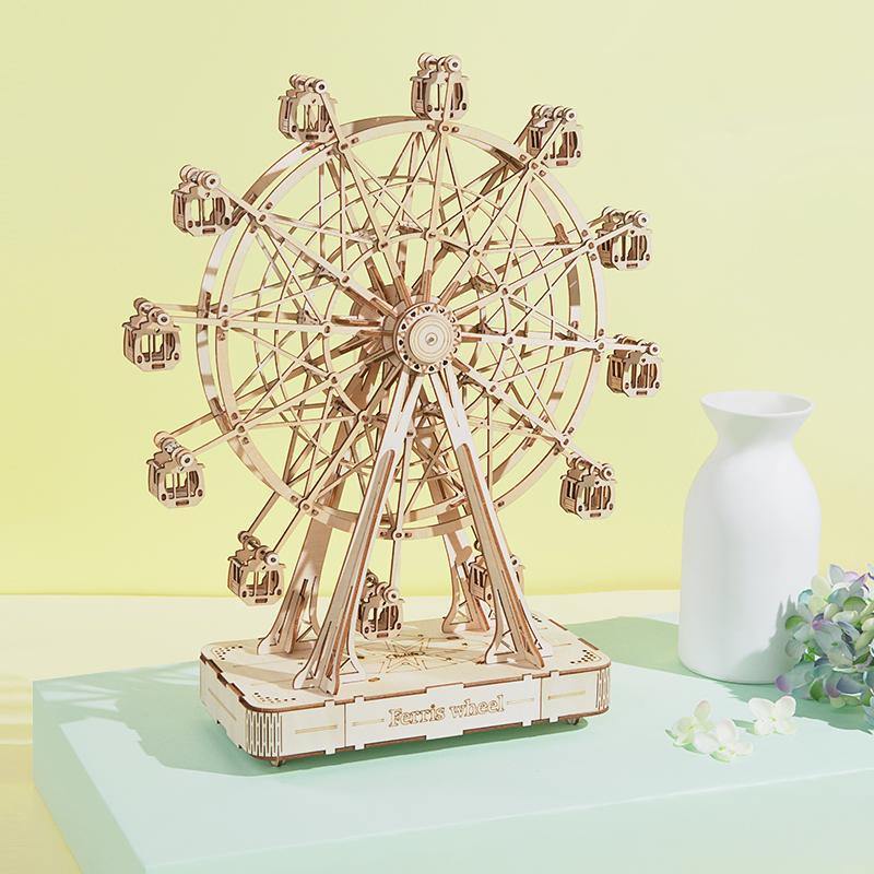 Rolife Ferris Wheel (TGN01) - Mô hình Gỗ 3D Lắp ráp Hộp nhạc DIY - Rolife