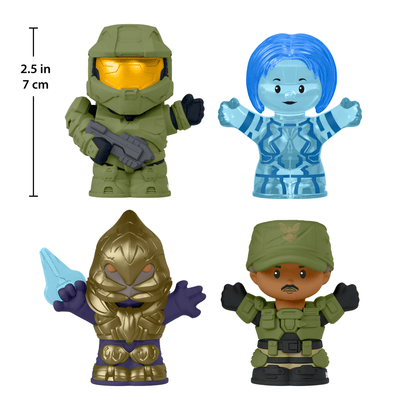 Little People Collector Halo Special Edition Set - Bộ Mô Hình Nhân Vật Halo 3 - Mattel Creations