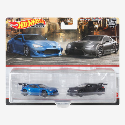 Hot Wheels Premium Car Culture 2-Pack – Lexus + Subaru - Bộ 2 Xe Mô Hình Sưu Tầm Cao Cấp - Hình ảnh sản phẩm