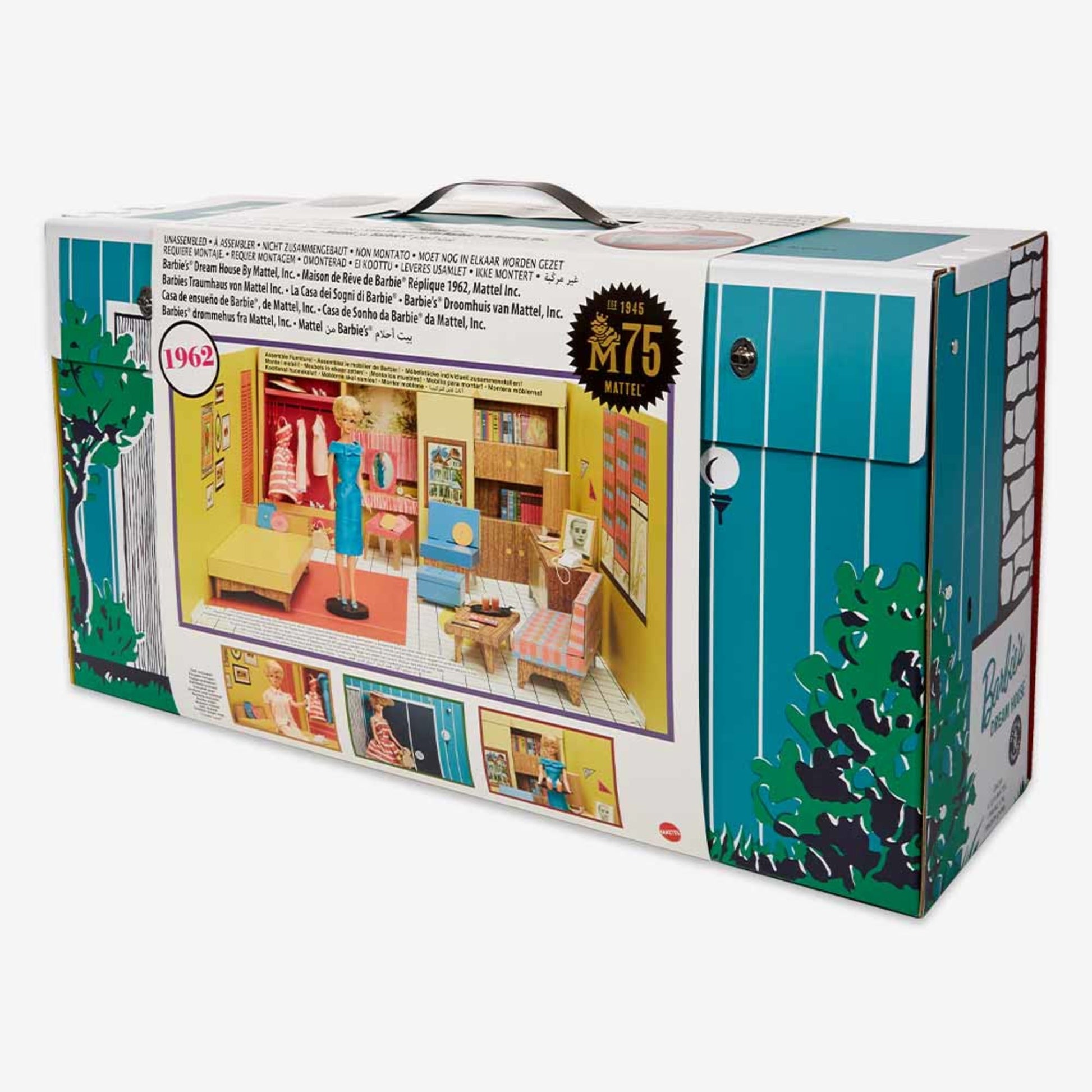 Barbie Dream House By Mattel, Inc. Doll, House and Accessories - Nhà Búp Bê Cổ Điển Kỷ Niệm 75 Năm Mattel Platinum Label - Hình ảnh bổ sung 6