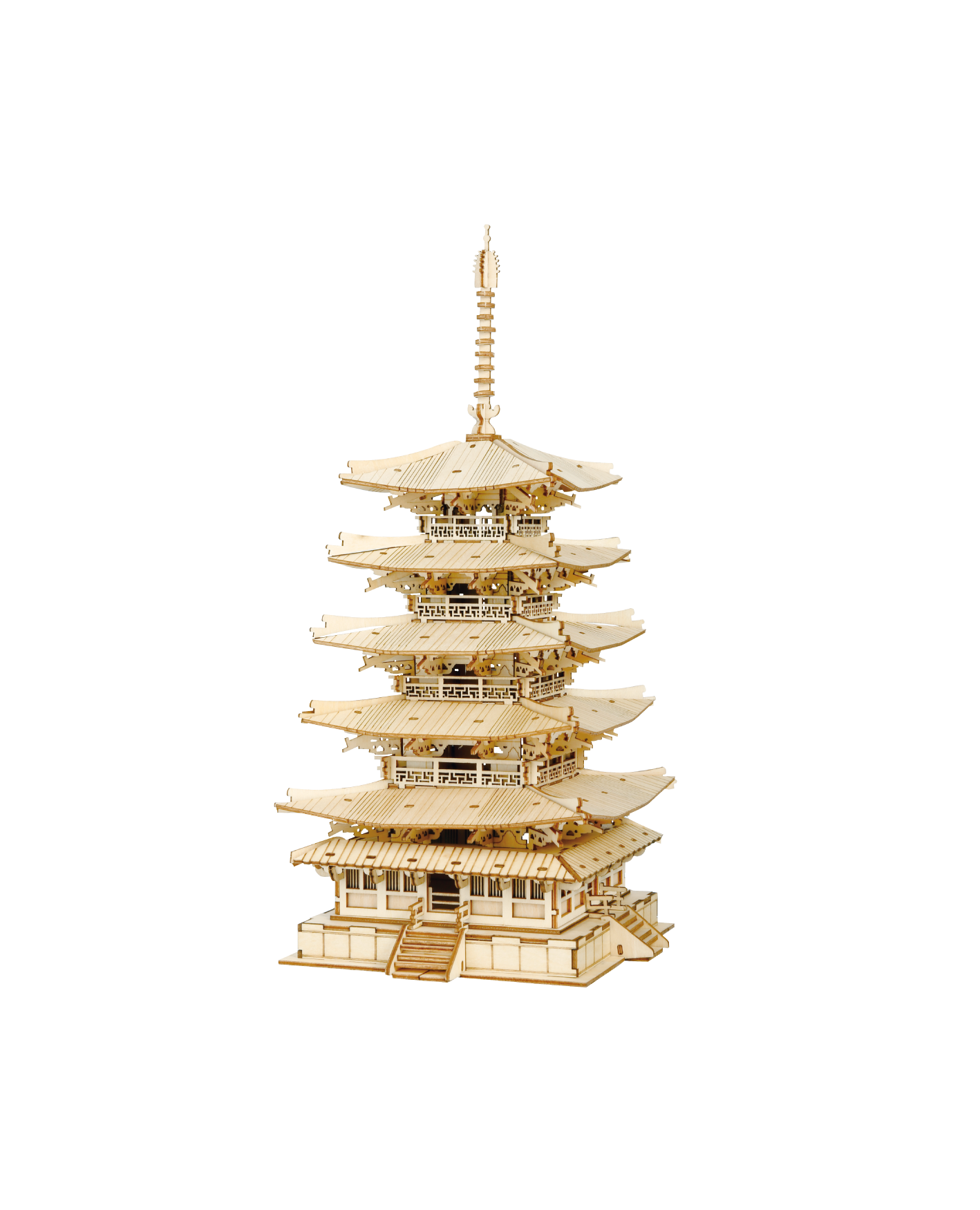 Rolife Modern 3D Wooden Puzzle - Five-storied Pagoda TGN02 - Mô hình lắp ráp gỗ 3D - Rolife