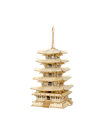 Rolife Modern 3D Wooden Puzzle - Five-storied Pagoda TGN02 - Mô hình lắp ráp gỗ 3D - Rolife