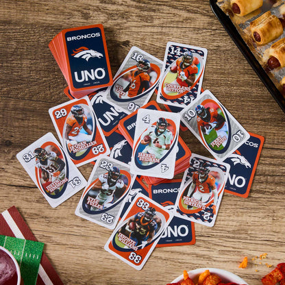 UNO Fandom NFL Denver Broncos Game Deck - Trò Chơi Thẻ Bài Bóng Bầu Dục - Mattel - Hình ảnh bổ sung 5
