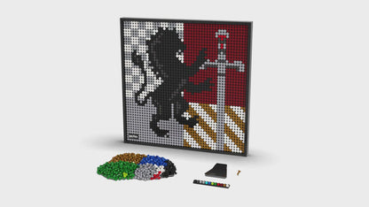 LEGO® Art Harry Potter™ Hogwarts™ Crests (31201) - Tranh Lắp Ráp Nghệ Thuật - LEGO - Hình ảnh chi tiết 2