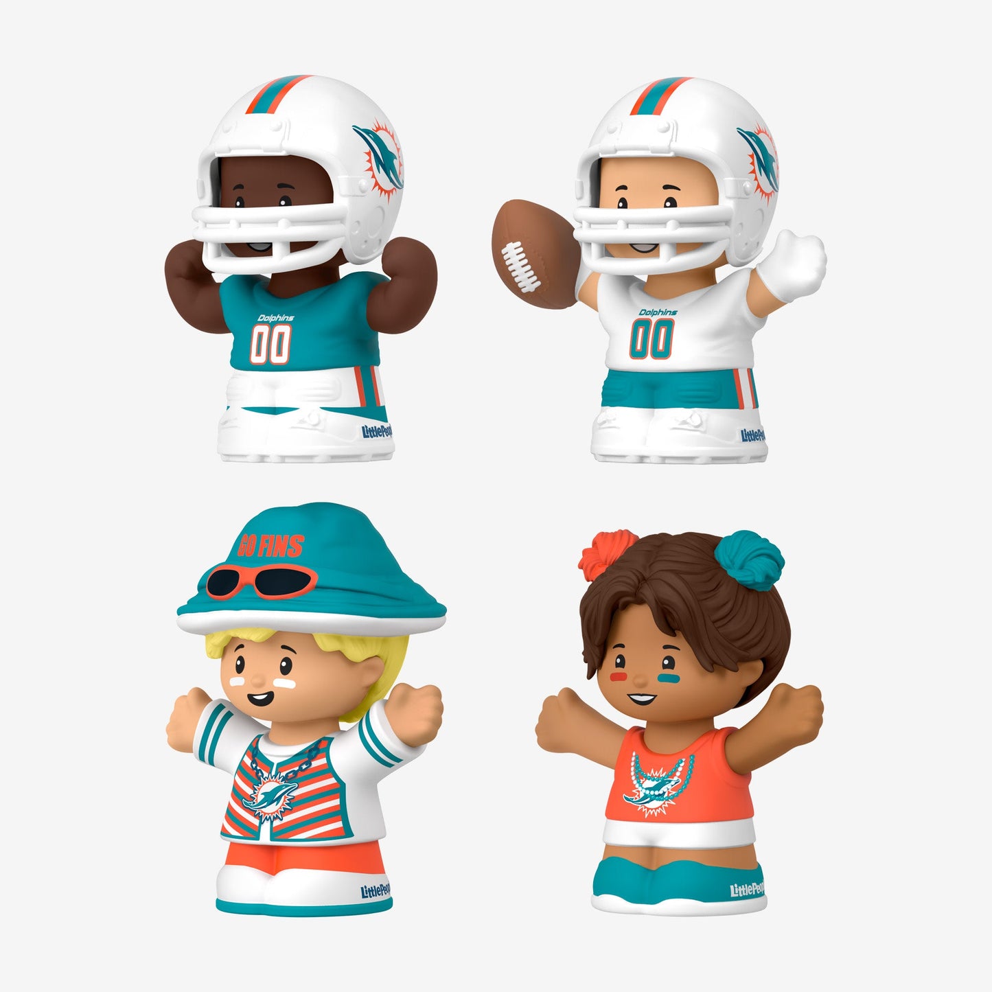Little People Collector x NFL Miami Dolphins Set - Bộ Mô Hình Nhân Vật Sưu Tầm - Mattel - Hình ảnh bổ sung 5
