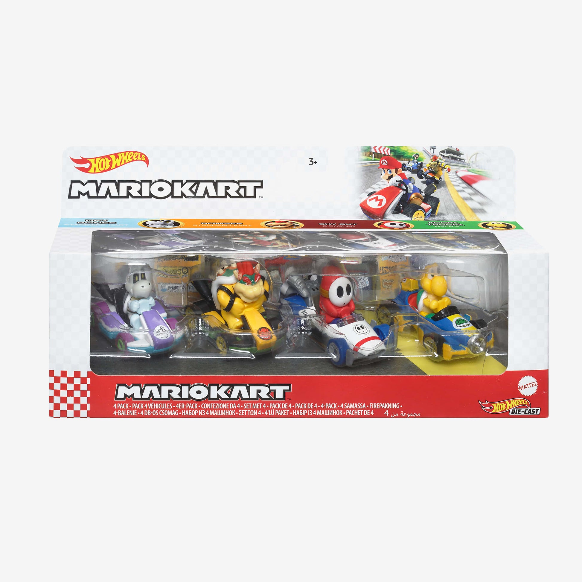 Hot Wheels Mario Kart Vehicles 4-Pack - Bộ 4 Xe Mô Hình Đồ Chơi Die-cast - Hot Wheels - Hình ảnh bổ sung 4