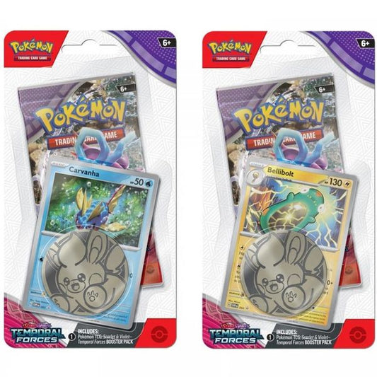 PP44CB Thẻ bài Pokemon TCG SV05 Temporal Forces Checklane Blister tiếng Anh