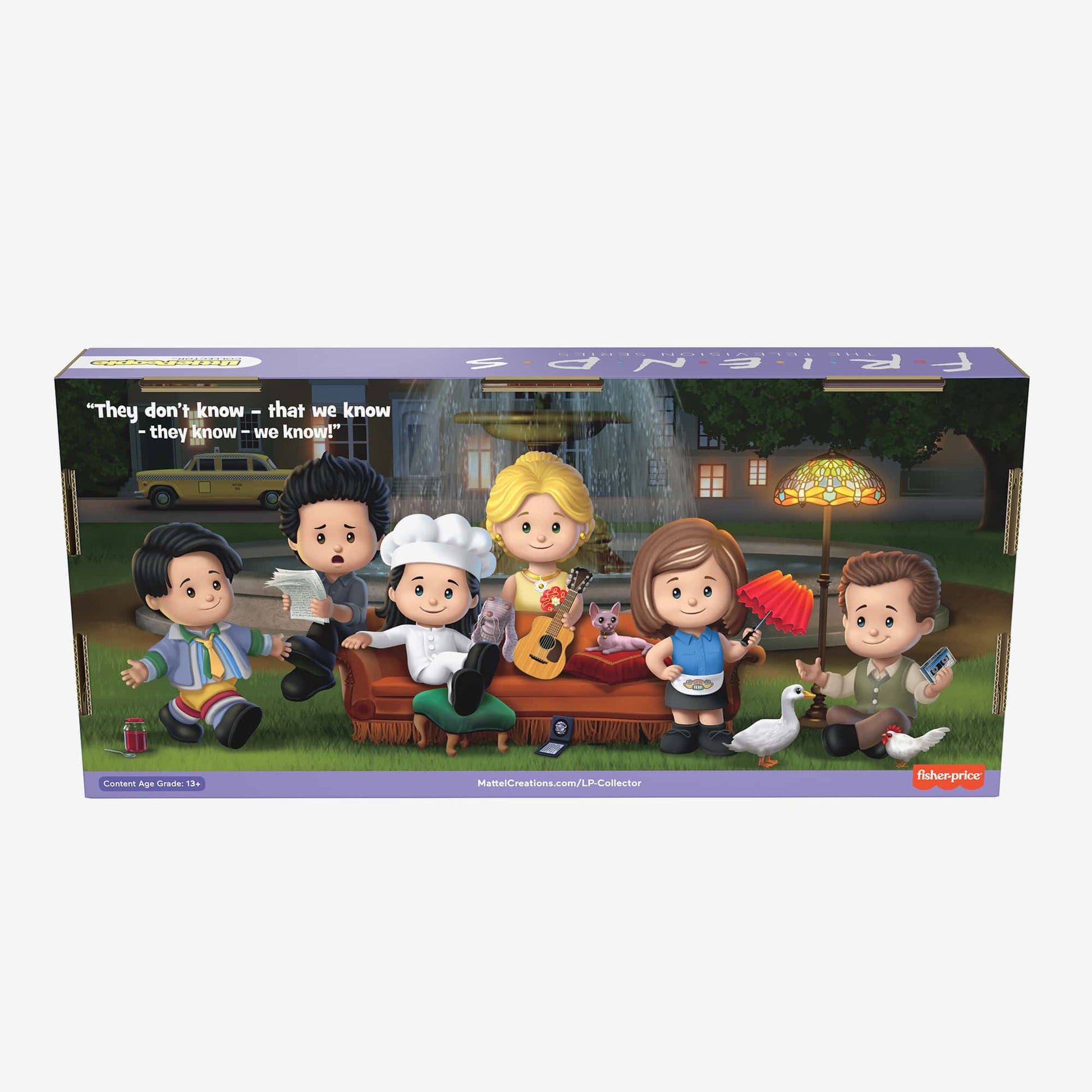Little People Collector Friends TV Series Special Edition Set - Bộ Mô Hình Nhân Vật Sưu Tầm Phim Friends Mattel Creations - Hình ảnh bổ sung 8