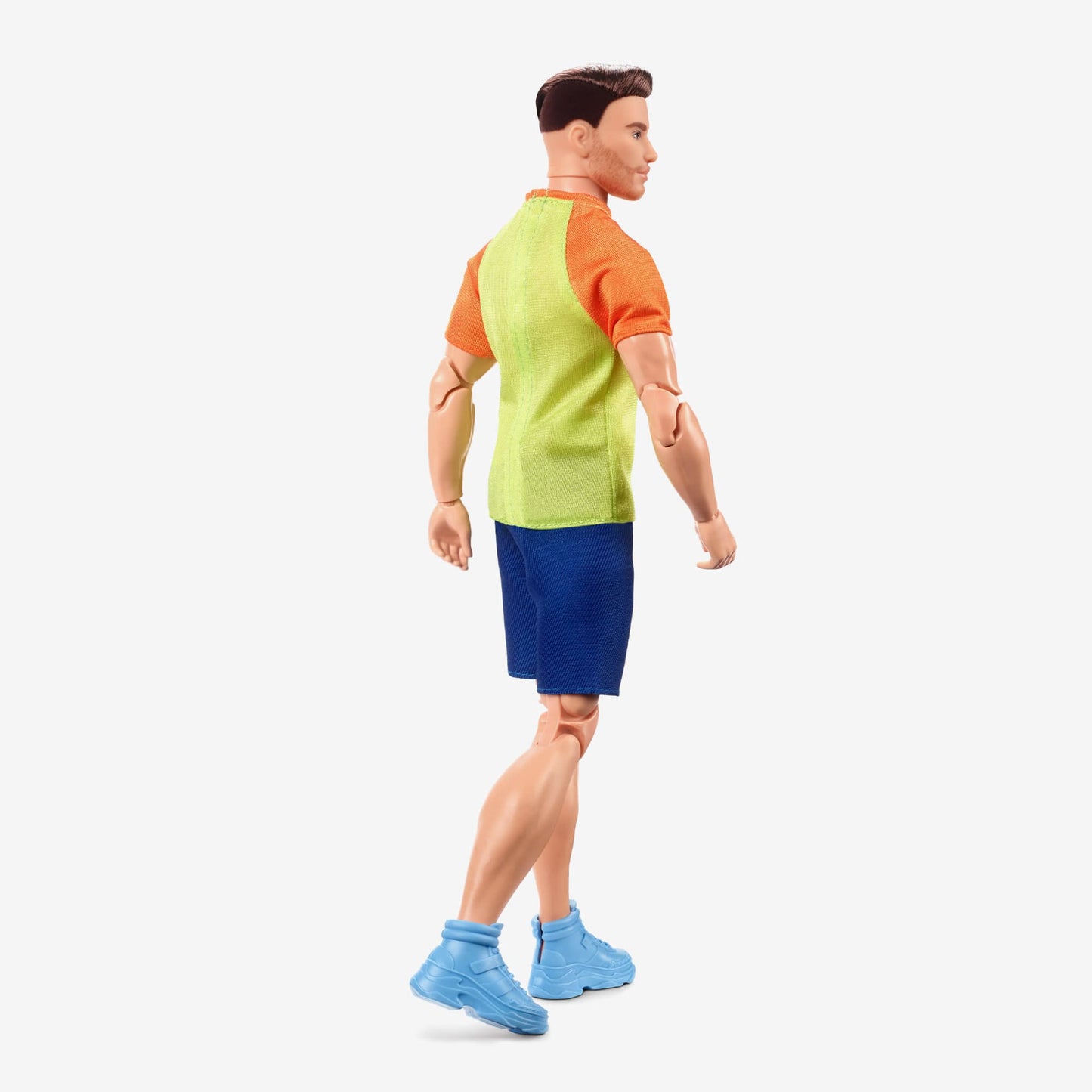 Barbie Looks Ken Doll (Buff Body, Curly Brunette Hair) - Búp bê nam khớp nối linh hoạt - Barbie Signature #18 HJW85 - Góc nhìn khác 3