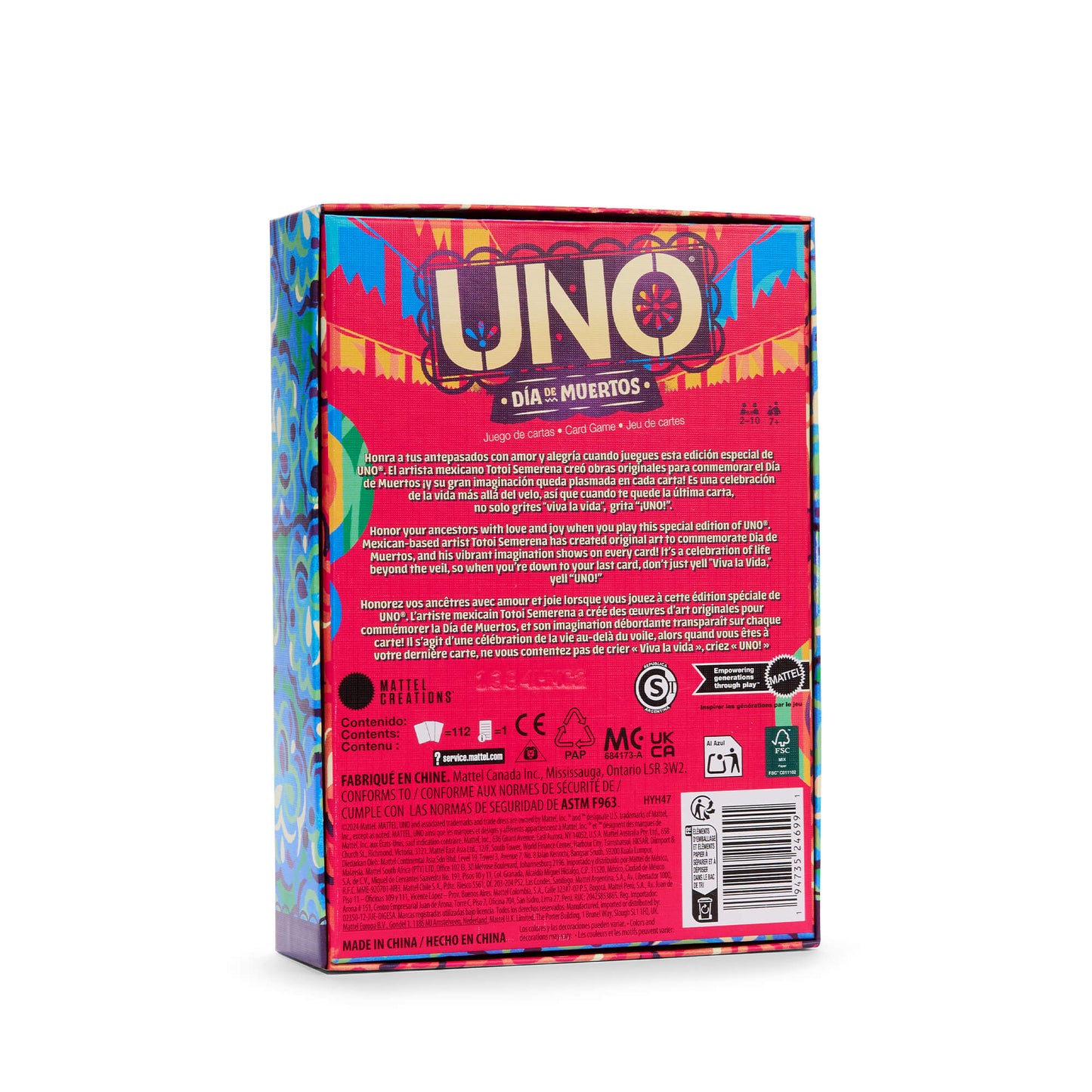 UNO Canvas Día de Muertos Card Game - Trò Chơi Bài Nghệ Thuật - Mattel Creations