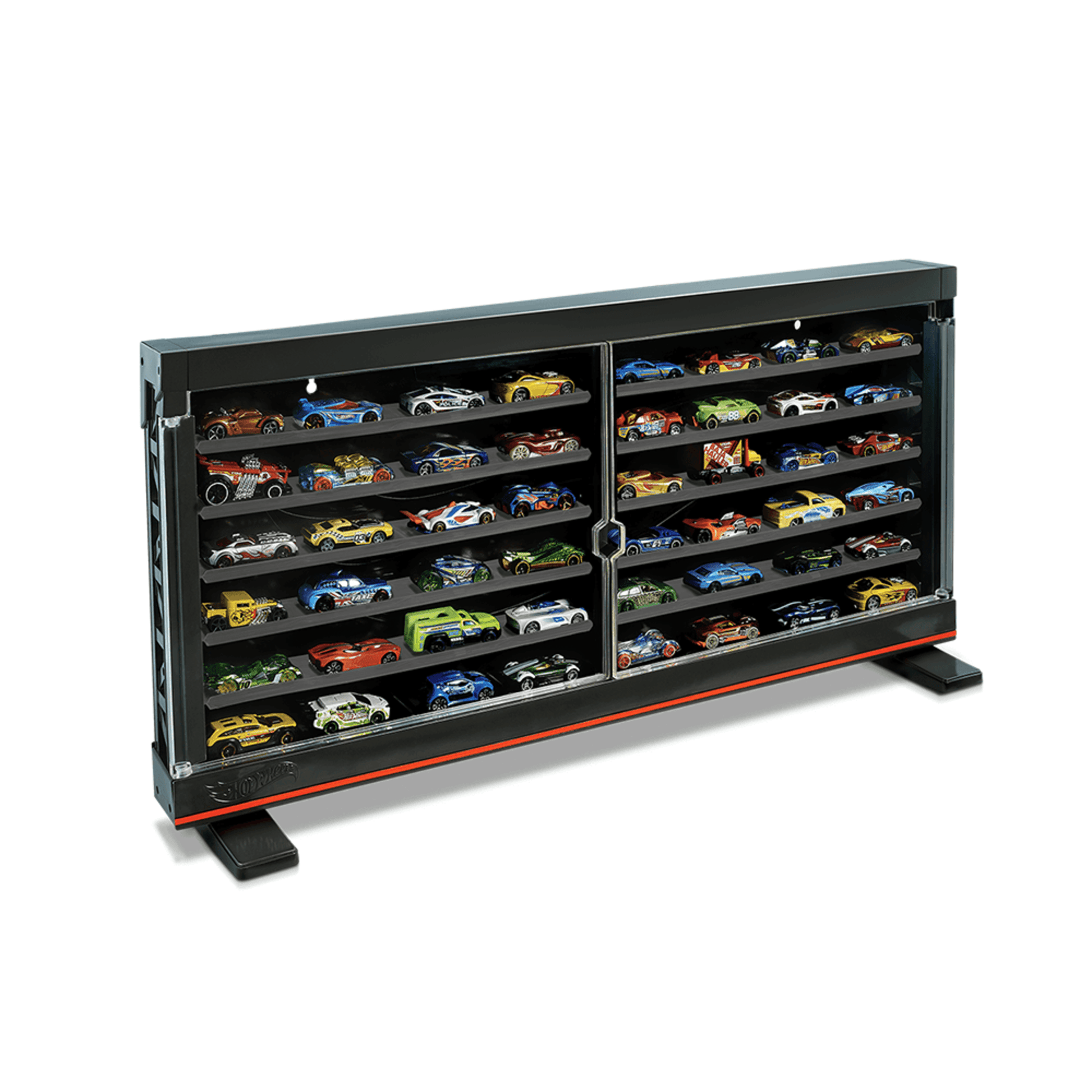 Hot Wheels Display Case - Kệ Trưng Bày 50 Xe Kèm Xe '55 Chevy Gasser - Mattel GND88 - Hình ảnh bổ sung 5