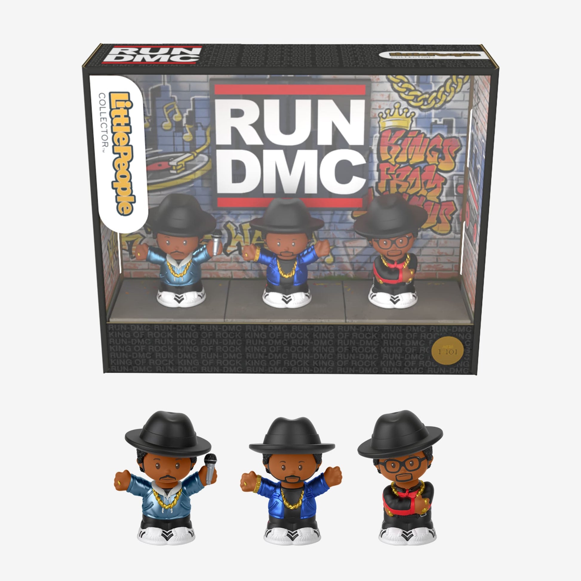 Little People Collector Run DMC Figures - Bộ 3 Mô Hình Hip Hop Sưu Tập - Fisher-Price Mattel - Hình ảnh sản phẩm