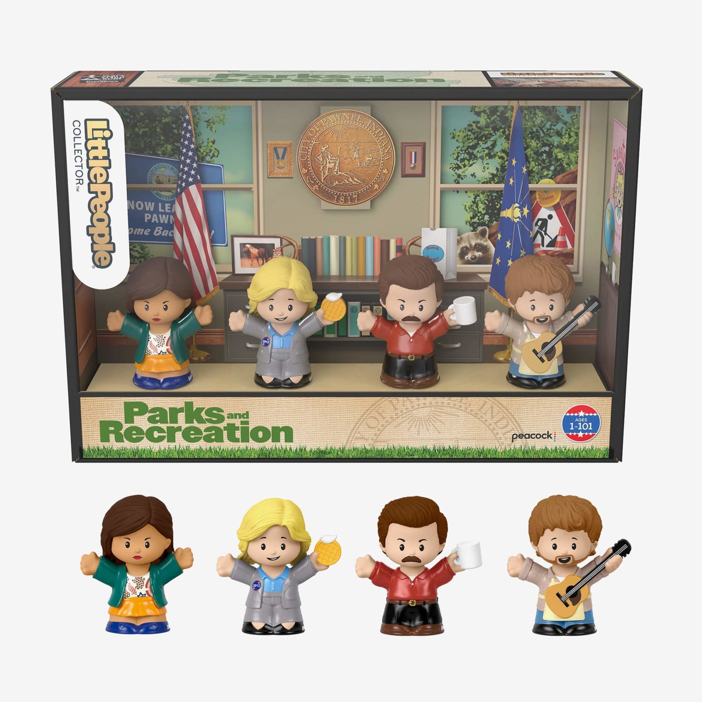 Fisher-Price Little People Collector Parks and Recreation Set - Bộ Mô Hình Nhân Vật Sưu Tầm - Mattel - Hình ảnh sản phẩm