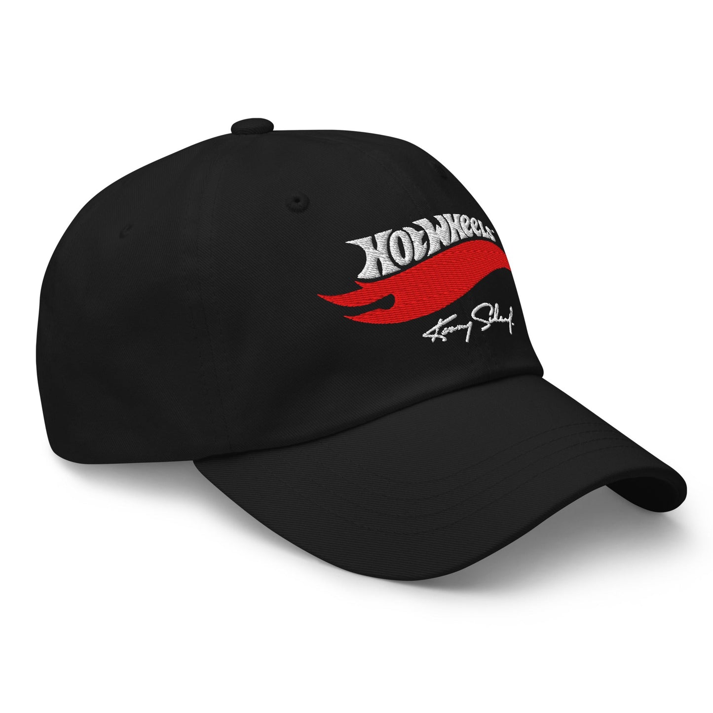 Hot Wheels x Kenny Scharf Black Embroidered Dad Hat