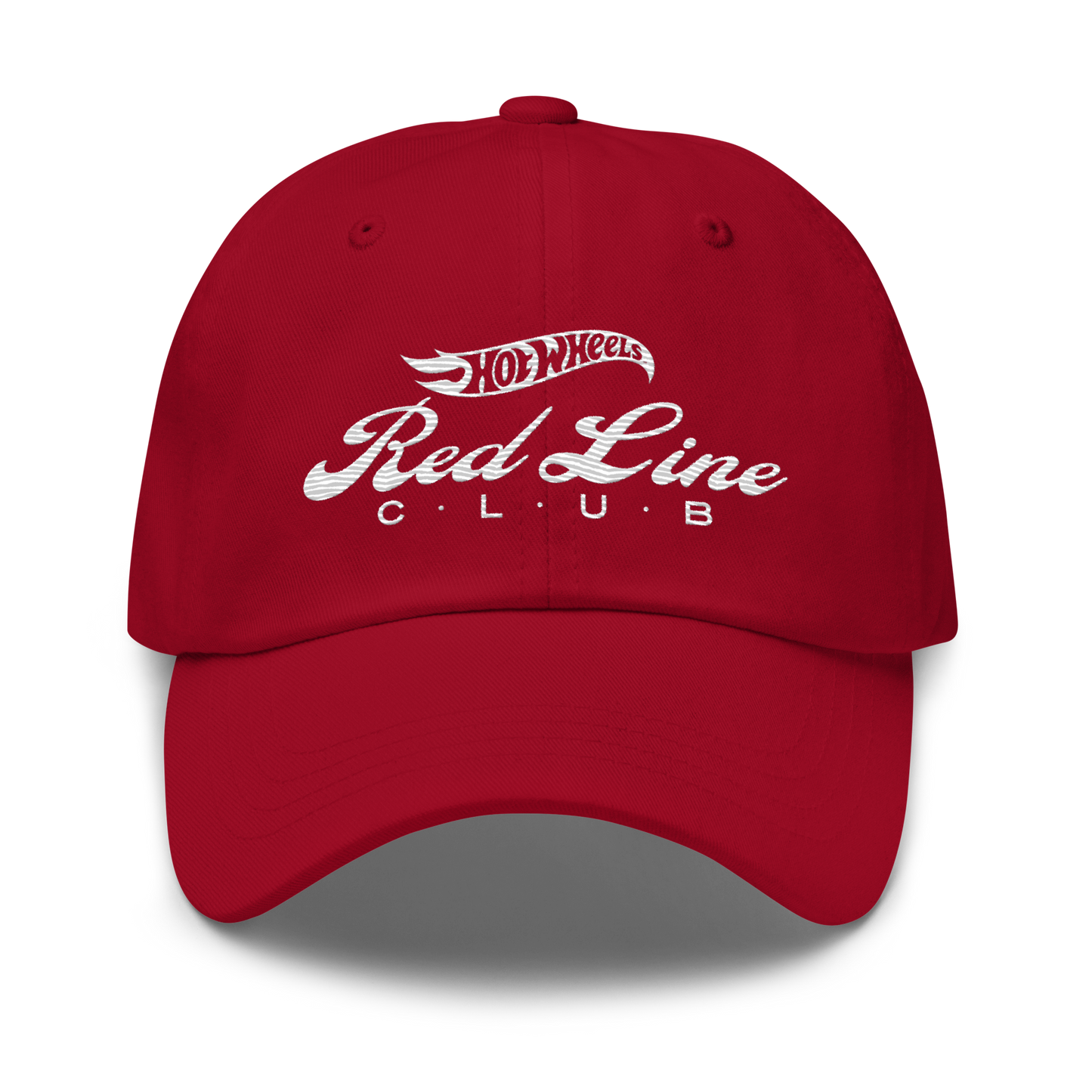 Hot Wheels® Red Line Club® 20th Anniversary Retro Logo Hat - Red - Nón Lưỡi Trai Sưu Tầm - Mattel Creations - Hình ảnh sản phẩm