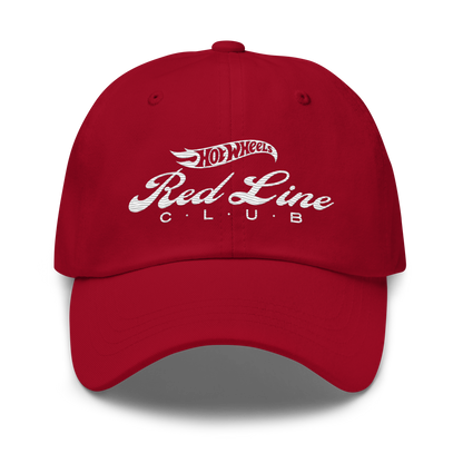 Hot Wheels® Red Line Club® 20th Anniversary Retro Logo Hat - Red - Nón Lưỡi Trai Sưu Tầm - Mattel Creations - Hình ảnh sản phẩm