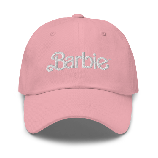 Barbie Classic Logo Pink Baseball Hat - Mũ Lưỡi Trai Màu Hồng - Mattel Creations - Hình ảnh sản phẩm