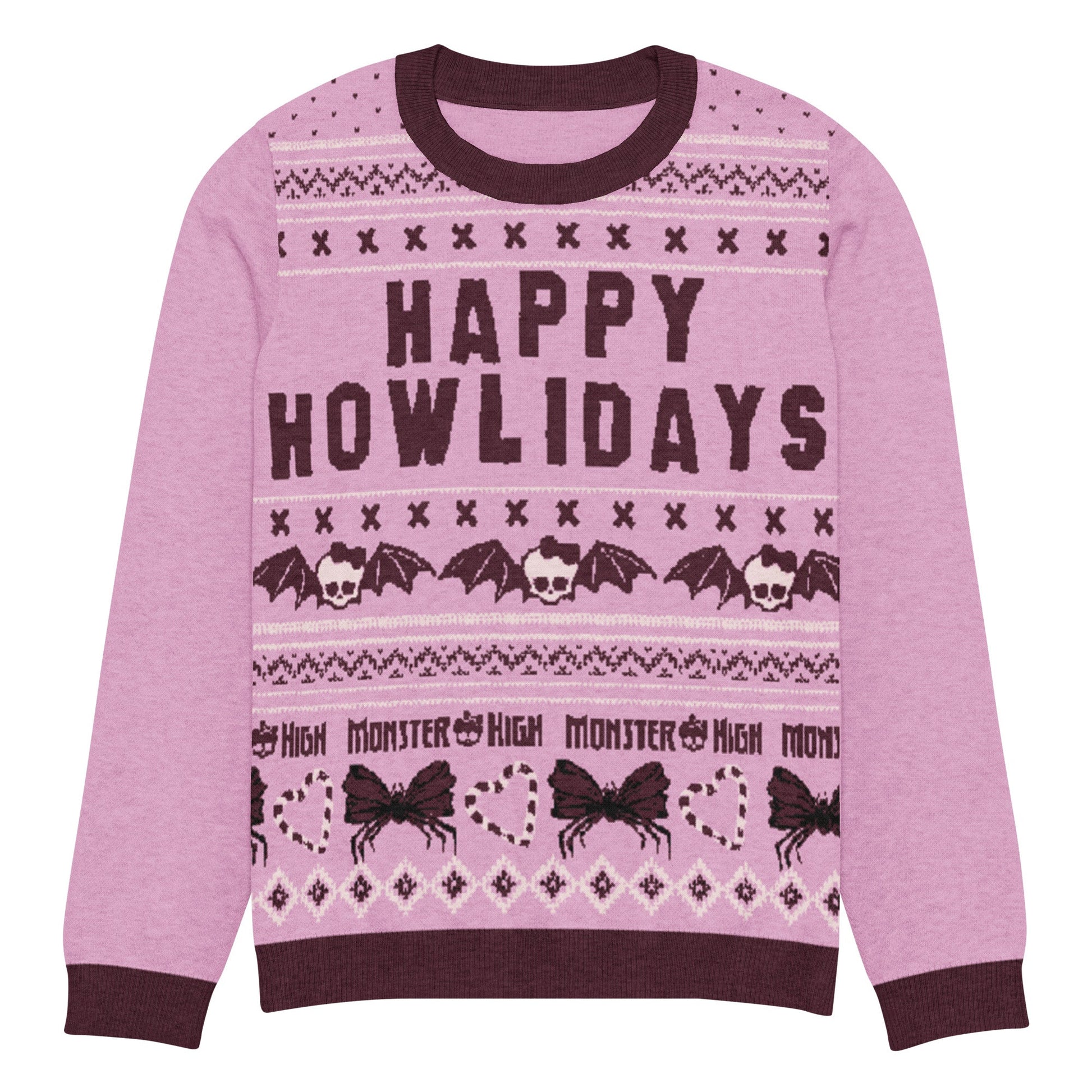Monster High Happy Howlidays Pink Ugly Sweater